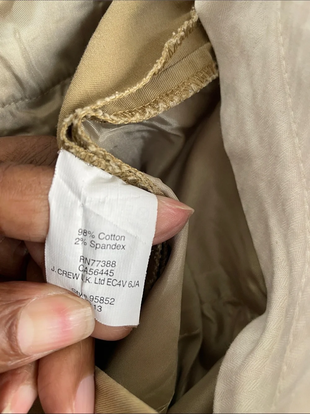 J Crew Cafe Wide Leg Women's 14 Sugar Brown Chino Trouser Business Casual Pants